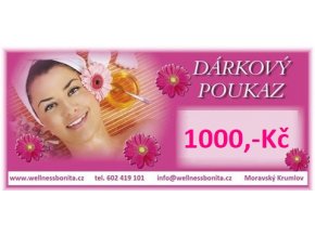 Dárkový poukaz 1000,-Kč