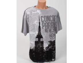 ENYCE pánské tričko šedé s obrázkem NY