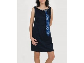 Studio AA dámské šaty modré s šálkou