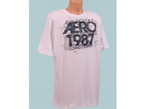 Aéropostale pánské tričko bílé AERO 1987