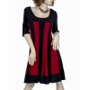 APPAREL dámské šaty černo-červené