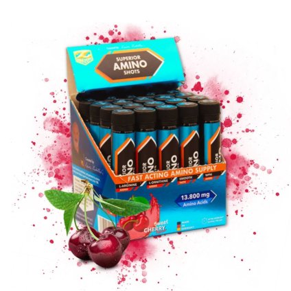 Superior Amino Shots hovězí peptidy třešeň 20x25 ml fitenssshop cz praha (1)