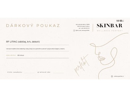 RADIOFREKVENČNÍ - RF lifting (obličej, krk, dekolt)