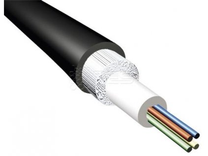 Optický kábel, 4-vlákno, LSOH, CLT, G.657A1, s ochranou proti hlodavcom