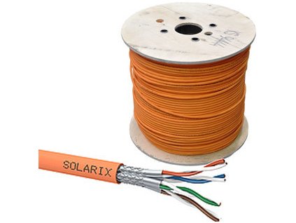 Instalační kabel Solarix CAT7A SSTP LSOHFR B2ca s1 d1 a1 1200 MHz 500m/cívka obrázok | Wifi shop wellnet.sk