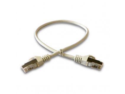 DATACOM Patch cord S/FTP CAT6A 0,5m šedý obrázok | Wifi shop wellnet.sk