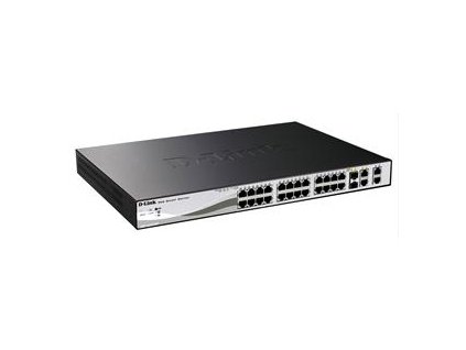 D-Link DES-1210-28P 24x100+2xGbit+2xSFP Smart/PoE+ obrázok | Wifi shop wellnet.sk