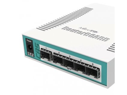 MikroTik CRS106-1C-5S, Cloud Router Switch obrázok | Wifi shop wellnet.sk