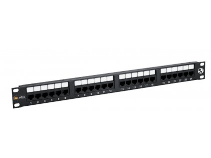 19" Patch panel Solarix 24xRJ45 CAT5E UTP černý 150MHz obrázok | Wifi shop wellnet.sk