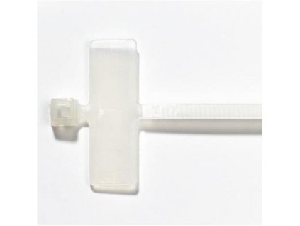 Stahovací pásek s popisovatelným štítkem 2,4x103mm, bílý, 100ks obrázok | Wifi shop wellnet.sk