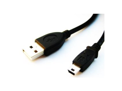 USB kabel A-MINI 5PM 2.0 2m HQ 1,8m obrázok | Wifi shop wellnet.sk