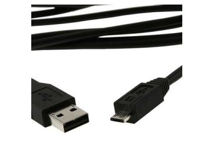 USB Kabel A Male/Micro B Male 2.0 Black HQ 1,8m obrázok | Wifi shop wellnet.sk