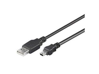 PremiumCord Kabel mini USB, A-B, 5pinů, 0,5m obrázok | Wifi shop wellnet.sk