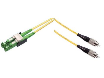 Patchcord FO duplex E2000/APC-FC/PC 9/125 2m, OS2 obrázok | Wifi shop wellnet.sk