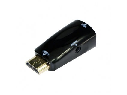 Kabel red. HDMI na VGA + Audio, M/F, černá obrázok | Wifi shop wellnet.sk
