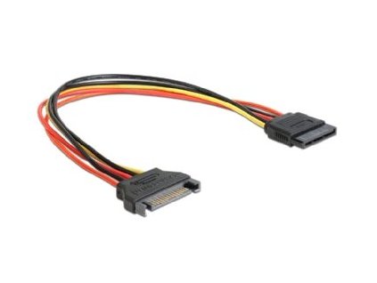 Kabel SATA prodloužení napájení, 30cm obrázok | Wifi shop wellnet.sk