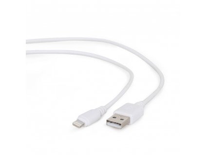Kabel CABLEXPERT USB 2.0 Lightning (IP5 a vyšší) nabíjecí a synchronizační kabel, 2m, bílý obrázok | Wifi shop wellnet.sk
