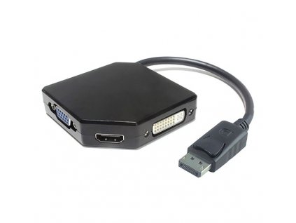 PremiumCord adaptér DisplayPort - HDMI + DVI + VGA 1080p (4K over HDMI) obrázok | Wifi shop wellnet.sk