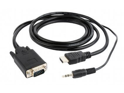 GEMBIRD Redukce HDMI to VGA + audio, 1,8m obrázok | Wifi shop wellnet.sk