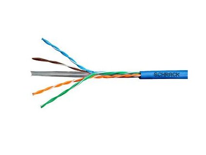 Kabel U/UTP Cat.6 4x2xAWG24 300 MHz, PVC modrý, Eca, 305m obrázok | Wifi shop wellnet.sk