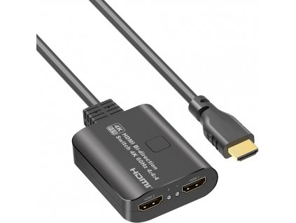 PremiumCord HDMI 2.0 Switch 4K@60Hz, 4:4:4 obousměrný 2-1 nebo 1-2 obrázok | Wifi shop wellnet.sk