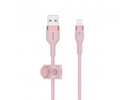 Belkin kabel USB-A s konektorem LTG,1M růžový pletený obrázok | Wifi shop wellnet.sk