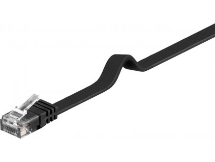 PremiumCord Plochý patch kabel UTP RJ45-RJ45 CAT6 10m černá obrázok | Wifi shop wellnet.sk