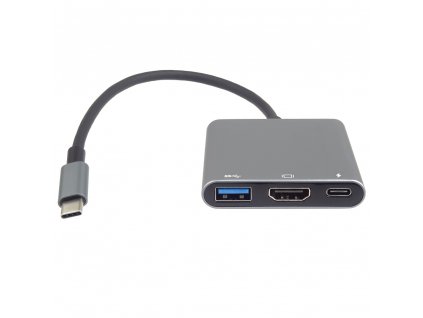 PremiumCord Adaptér USB-C na HDMI + USB3.0 + PD, rozlišení 4K a FULL HD 1080p obrázok | Wifi shop wellnet.sk