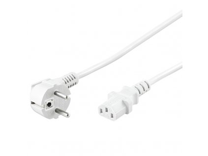 PremiumCord Kabel síťový 230V k počítači 1m bílý obrázok | Wifi shop wellnet.sk