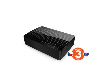 Tenda SG105 - 5x Gigabit Desktop Ethernet Switch, 10/100/1000 Mb/s, Auto MDI/MDIX, 10Gb/s, fanless obrázok | Wifi shop wellnet.sk