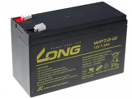 Long 12V 7,2Ah olověný akumulátor F2 obrázok | Wifi shop wellnet.sk