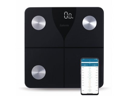 Salente SlimFit, osobní diagnostická fitness váha, Bluetooth, černá obrázok | Wifi shop wellnet.sk