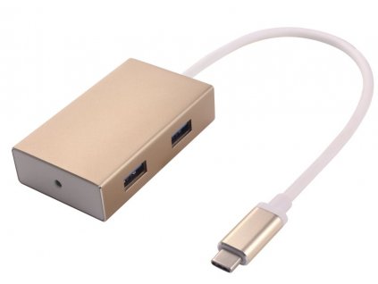 PremiumCord USB3.1 hub 4x USB3.0 hliníkové pouzdro obrázok | Wifi shop wellnet.sk