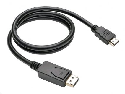 Kabel C-TECH DisplayPort/HDMI, 2m, černý obrázok | Wifi shop wellnet.sk