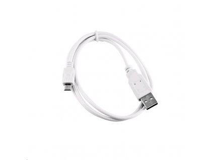 Kabel C-TECH USB 2.0 AM/Micro, 2m, bílý obrázok | Wifi shop wellnet.sk
