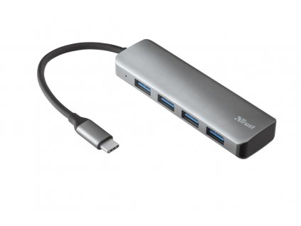 Rozbočovač TRUST HALYX USB-C 4-PORT USB3.2 HUB obrázok | Wifi shop wellnet.sk