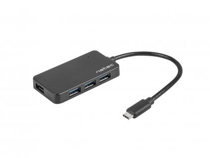 Natec Silkworm USB-C rozbočovač 4x USB 3.0 HUB obrázok | Wifi shop wellnet.sk