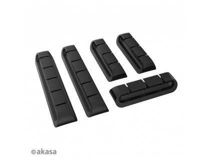 AKASA - držák kabelů černý obrázok | Wifi shop wellnet.sk