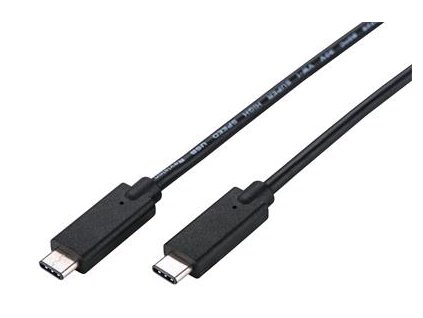 Kabel C-TECH USB 3.2, Type-C (CM/CM), PD 100W, 20Gbps, 1m, černý obrázok | Wifi shop wellnet.sk