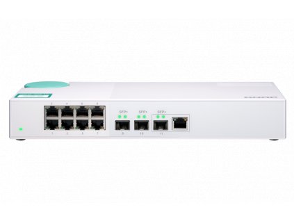 QNAP switch QSW-308-1C (8x Gigabit port + 3x 10G SFP+ port + 1x 10G RJ-45 kombo port) obrázok | Wifi shop wellnet.sk