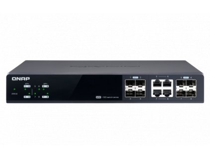 QNAP řízený switch QSW-M804-4C: 8x 10G port SFP+ (4x SFP+ a 4x kombinované SFP+ / RJ-45) obrázok | Wifi shop wellnet.sk