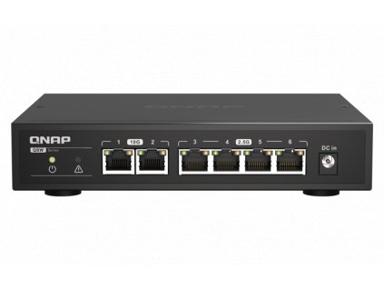 QNAP switch QSW-2104-2T (4x 2,5GbE RJ45 a 2x 10GbE RJ45) obrázok | Wifi shop wellnet.sk