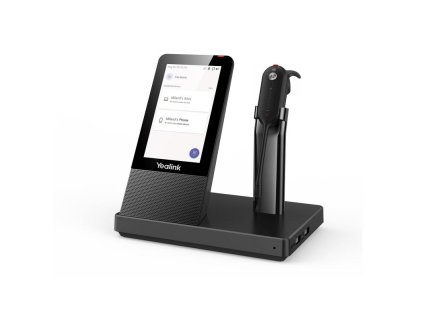 Yealink WH67 DECT základna s dotykovým LCD a s náhlavní soupravou do jednoho ucha pro Teams obrázok | Wifi shop wellnet.sk