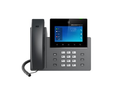 Grandstream GXV3450 SIP video telefon, 5"IPS bar.dot.displ., 16 SIP účty, Android11, WiFi, BT, PoE+ obrázok | Wifi shop wellnet.sk