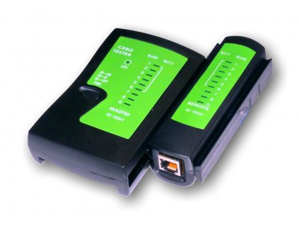 UTP kabel tester RJ11,RJ45-indikace LED diody,čern obrázok | Wifi shop wellnet.sk