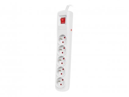 Natec přepěťová ochrana BERCY 400, 1,5m, vypínač, bílá obrázok | Wifi shop wellnet.sk