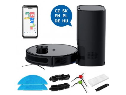 iGET HOME Hurricane G3 + koš GS1 - robotický vysavač i mop, Lidar, set s automatickým košem obrázok | Wifi shop wellnet.sk