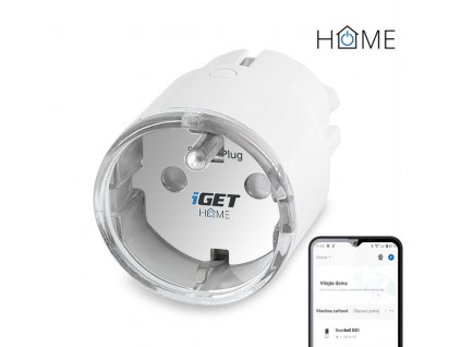 iGET HOME Power 1 - WiFi chytrá zásuvka 230V, samostatná, měření spotřeby, 3680W, 16 A obrázok | Wifi shop wellnet.sk