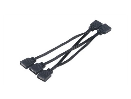 AKASA - 4-in-1 RGB LED connector multiplier cable obrázok | Wifi shop wellnet.sk