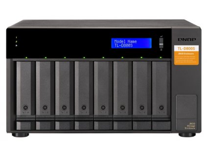 QNAP TL-D800S - úložná jednotka JBOD SATA (8x SATA), desktop obrázok | Wifi shop wellnet.sk